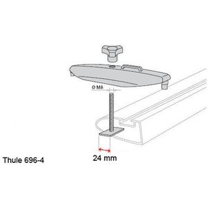 Thule 696-4     T- (Power-Grip/Fast-Grip) 2430.   696-4 