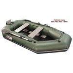 Гребная надувная лодка SEA-PRO 280С (зеленая)