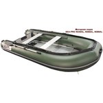 Моторная надувная лодка SEA-PRO N360AL (зеленая)