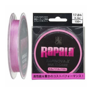   RAPALA RAPINOVA-X MULTI GAME 150M #0.6/13.9LB/PINK 0.12 