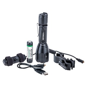 Комплект - фонарь тактический Nextorch T7 Long-range, 1300 люм. + кронштейн + выносная кнопка